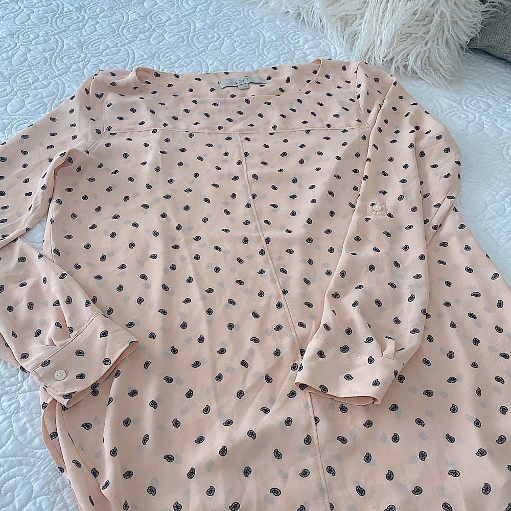 Loft Blouse Pink Salmon